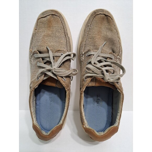 SKECHERS Men's 11.5 Relaxed Fit Define Soden Khaki Canvas Distressed Casual - Picture 8 of 11